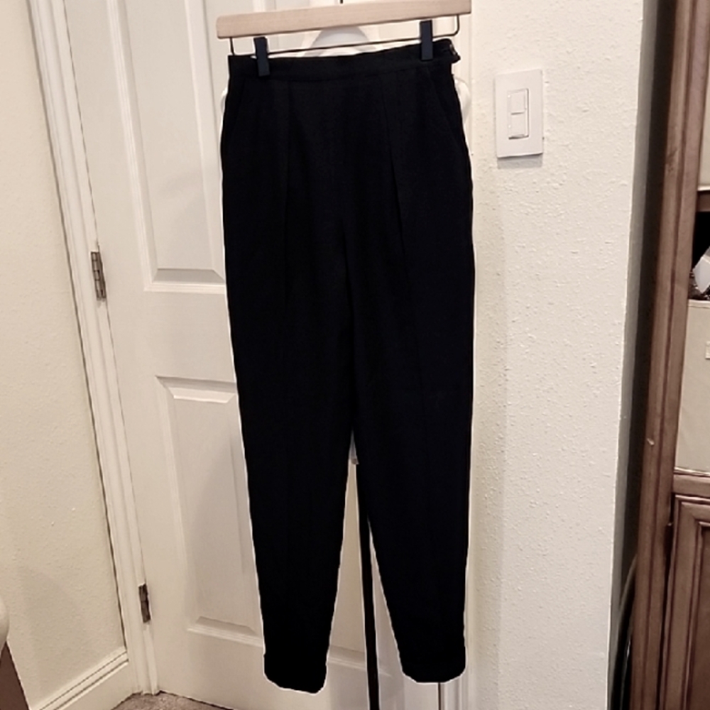 Ralph Lauren Black Dress Pants Elegant Style XXS